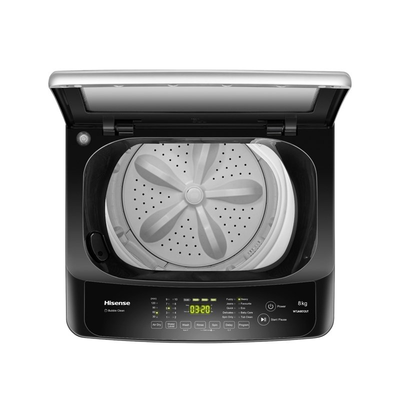 Hisense 8kg Top Load Washing Machine (WTJA8012US/BD3)-Silver - Image 3